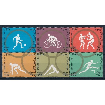 Libia 1964 - Jocurile Olimpice, serie neuzata
