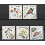 Monaco 1964 - Jocurile Olimpice, sport, serie neuzata
