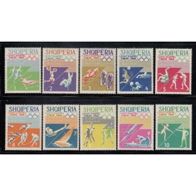Albania 1964 - Jocurile Olimpice, sport, serie neuzata