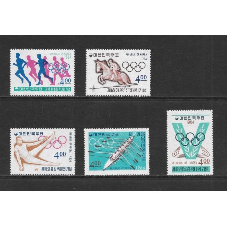 Korea Sud 1964 - Jocurile Olimpice, sport, serie neuzata