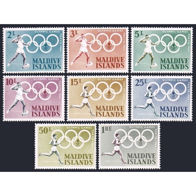 Maldives 1964 - Jocurile Olimpice, sport, serie neuzata