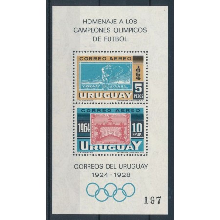 Uruguay 1965 - Jocurile Olimpice, sport, colita neuzata