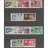 1945 - AGIR, serie dantelata si nedantelata neuzata