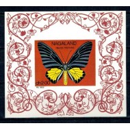 Nagaland (India) 1969 - Fluturi, colita neștampilata, emisiune privata