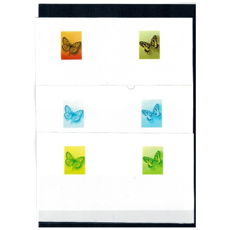 Maroc 1981/1982 - Fluturi, probe de culoare