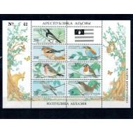 Abkhazia (Georgia) 1994 - Pasari, minicoala neuzata, emisiune privata