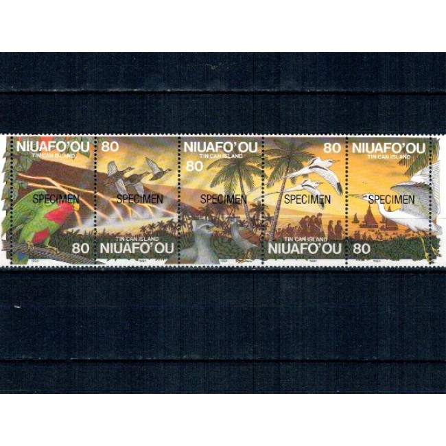 Niuafo'Ou (Tonga) 1994 - Pasari, serie neuzata SPECIMEN
