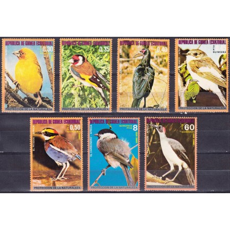 Guinea Ecuatoriala 1976 - Păsări din Africa, serie neuzata
