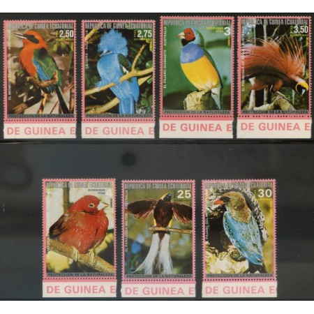 Guinea Ecuatoriala 1974 - Păsări din Australia, serie neuzata