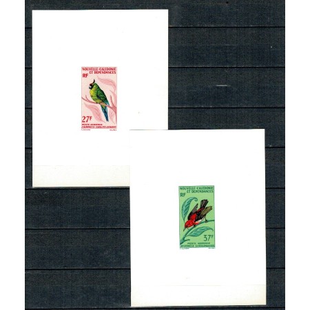 New Caledonia - Păsări, lot 7 colite nedantelate DELUXE pe hârtie groasa
