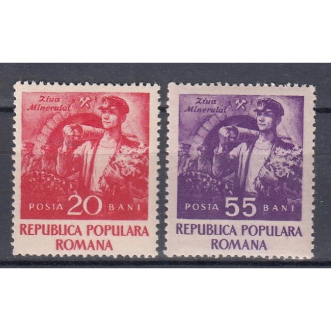 1952 - Ziua minerului, serie neuzata
