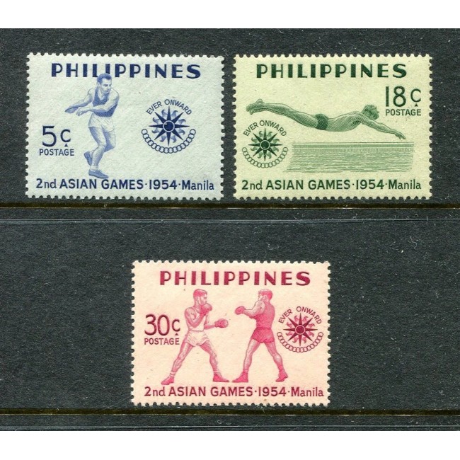 Filipine 1954 - Sport, Asian Games, serie neuzata