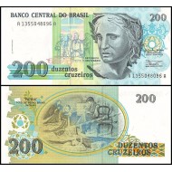 Brazilia 1990 - 200 cruzeiros UNC