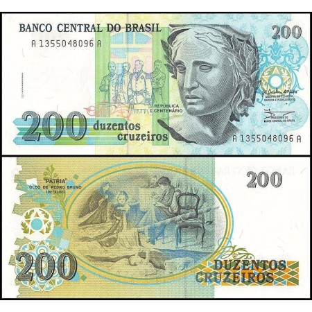 Brazilia 1990 - 200 cruzeiros UNC