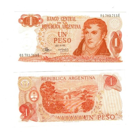 Argentina 1970/73 - 1 peso UNC