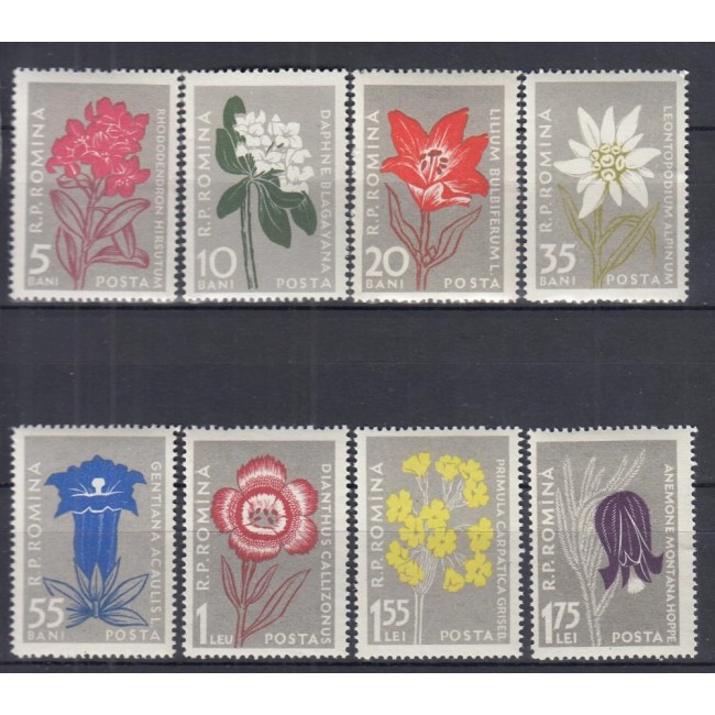 1957 - Flora carpatina, serie neuzata