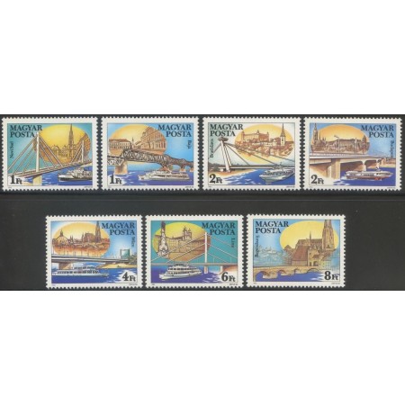 Ungaria 1985 - Poduri peste Dunăre, serie neuzata