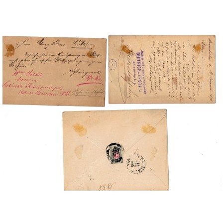 Rusia 1881 - 1937 - Lot plicuri si carti postale circulate