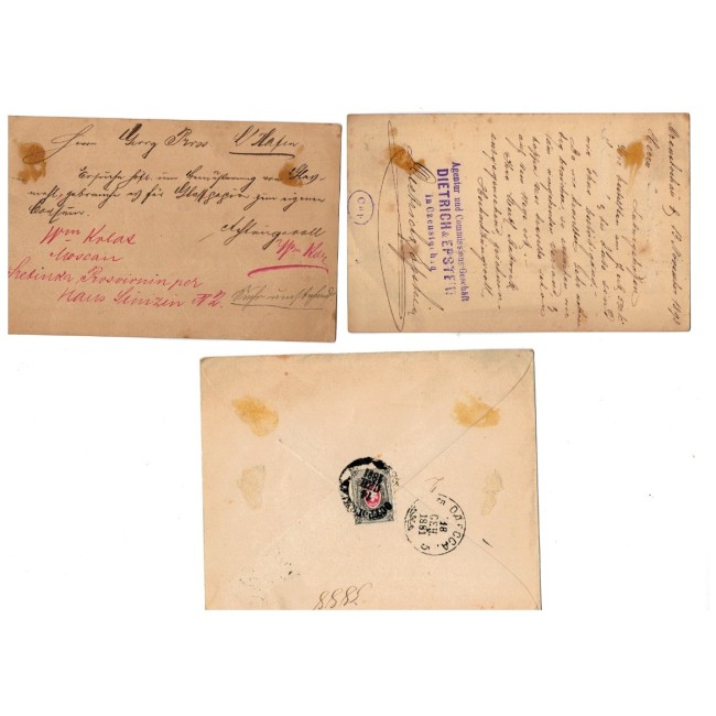 Rusia 1881 - 1937 - Lot plicuri si carti postale circulate