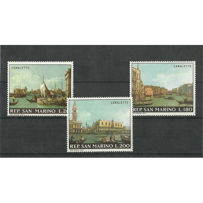 San Marino 1971 - Picturi Antonio Canal, arta, serie neuzata
