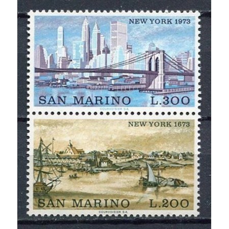 San Marino 1973 - New York, vederi, serie neuzata
