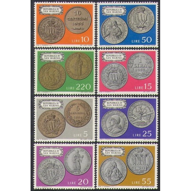 San Marino 1972 - Monede vechi, serie neuzata