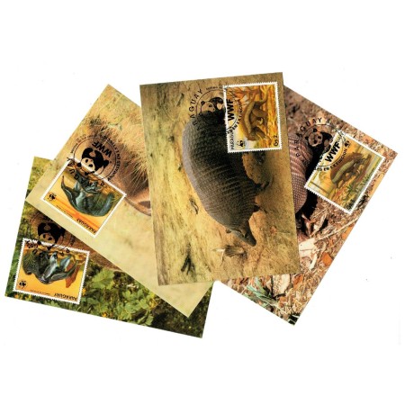 Paraguay 1985 - Fauna WWF, serie carti postale maxime