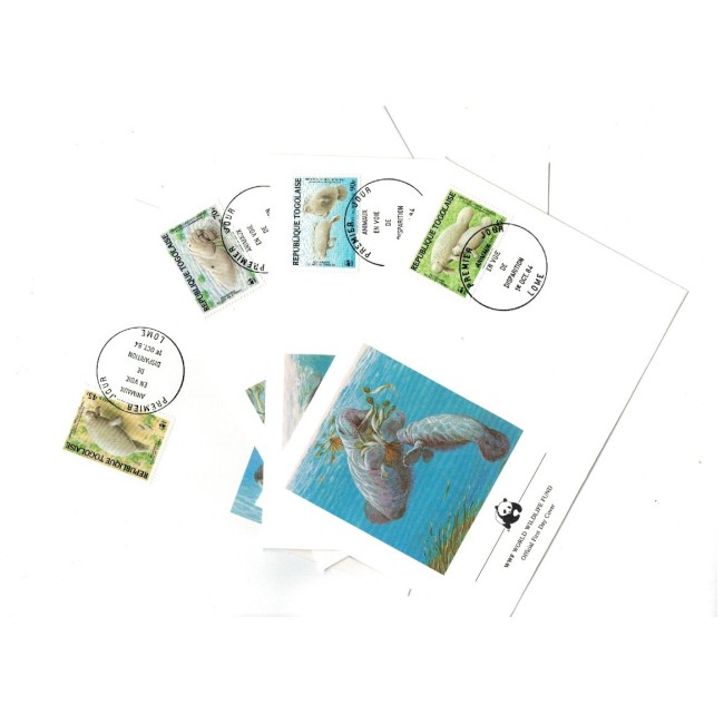 Togo 1984 - Fauna WWF, serie plicuri prima zi