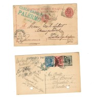Italia 1896/1966 - Lot 2 carti postale expediate in Germania