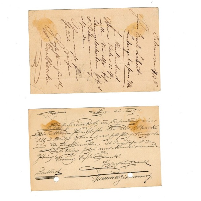 Italia 1896/1966 - Lot 2 carti postale expediate in Germania