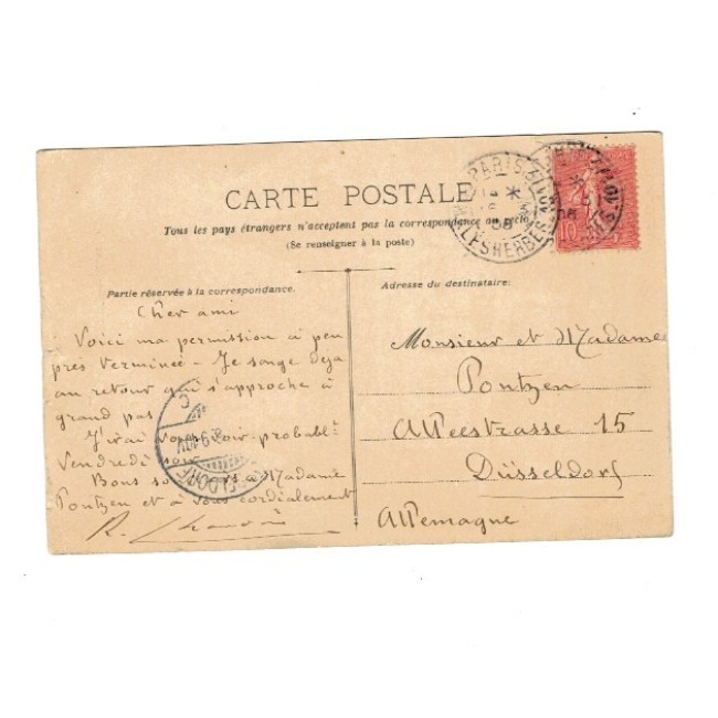 Franta 1908 - Le Sacre Coueur, carte postala, ilustrator