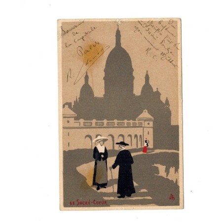 Franta 1908 - Le Sacre Coueur, carte postala, ilustrator