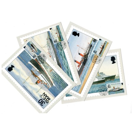 Isle of Man 1993 - Vapoare, serie carti postale maxime