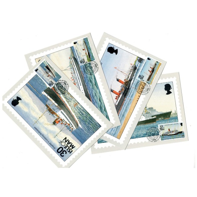 Isle of Man 1993 - Vapoare, serie carti postale maxime