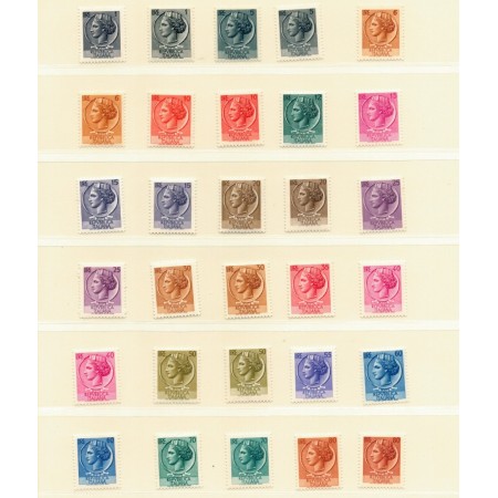 Italia 1953/1977 - Uzuale, Italia Turrita, serii neuzate