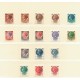 Italia 1953/1977 - Uzuale, Italia Turrita, serii neuzate, set complet