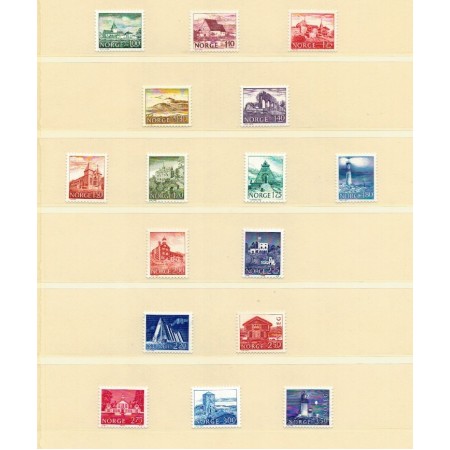 Norvegia 1977/1983 - Uzuale, clădiri, serii neuzate