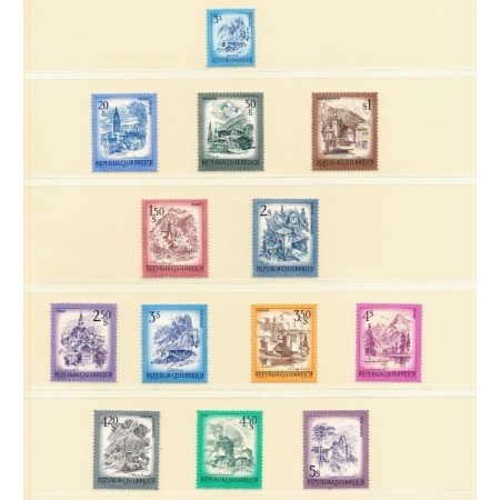 Austria 1973/1983 - Uzuale, frumoasa Austrie, vederi, serii neuzate