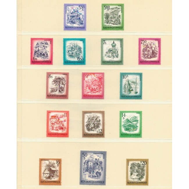 Austria 1973/1983 - Uzuale, frumoasa Austrie, vederi, serii neuzate
