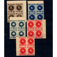 1946 - ARLUS, serie neuzata in blocuri de 4