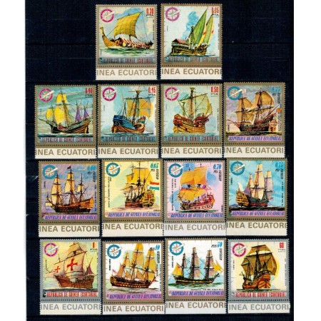 Guinea Ecuatoriala 1975 - Vapoare, veliere, transport, serie neuzata