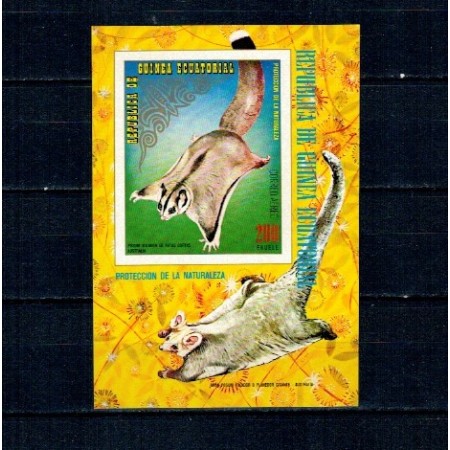 Guinea Ecuatoriala 1974 - Fauna din Australia, colita nedantelata neuzata