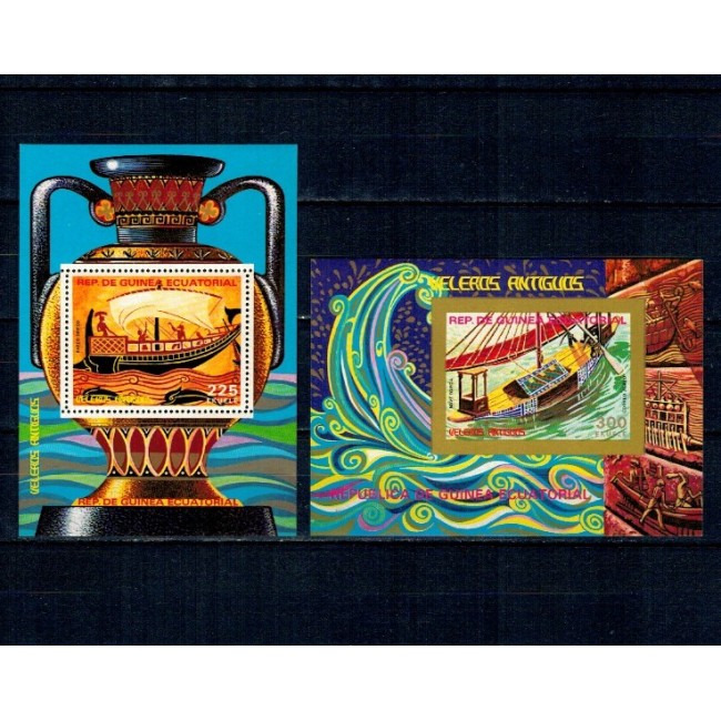 Guinea Ecuatoriala 1978 - Vapoare din antichitate, colite neuzate