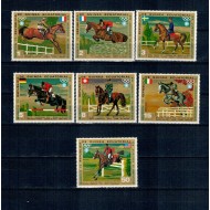 Guinea Ecuatoriala 1972 - Jocurile Olimpice, călărie, sport, cai, serie neuzata