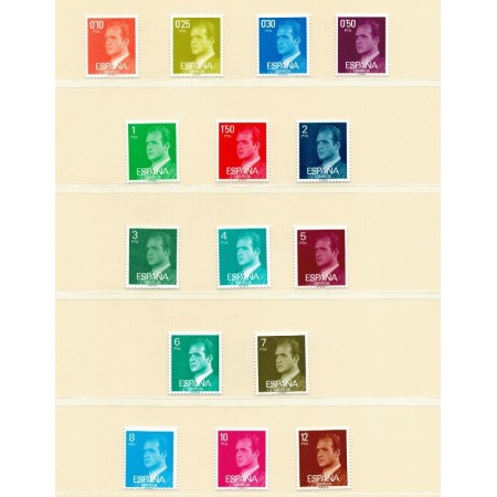 Spania 1976-1989 - Uzuale Regele Juan Carlos I, serii neuzate