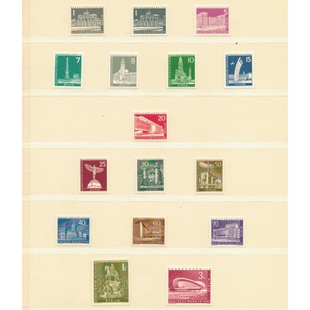Berlin 1956 - Uzuale, clădiri, serie neuzata