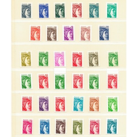 Franta 1978-1981 - Uzuale Sabine, serii neuzate