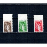 Franta 1981 - Uzuale Sabine, fără banda fosforescenta, neuzate