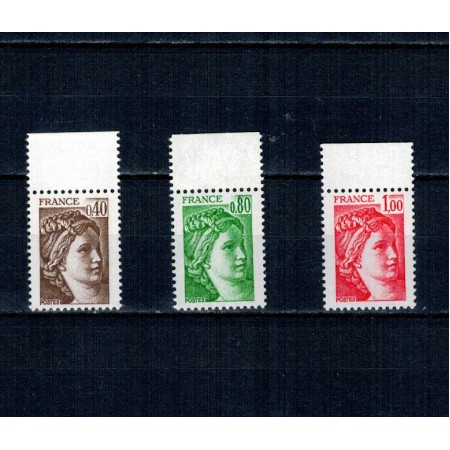 Franta 1981 - Uzuale Sabine, fără banda fosforescenta, neuzate