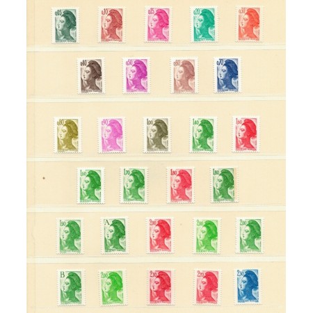 Franta 1982-1990 - Uzuale Liberty, serii neuzate
